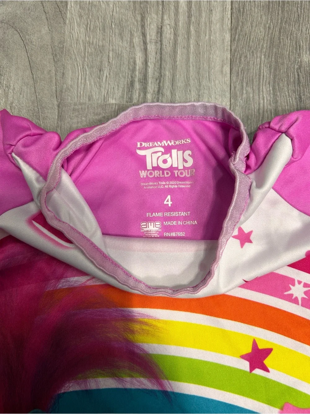 Dream Works Trolls World Tour Girls Nightgown Pajama 4